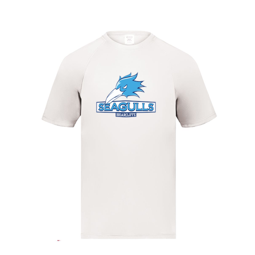 [2790.005.S-LOGO1] Men's Smooth Sport T-Shirt (Adult S, White, Logo 1)
