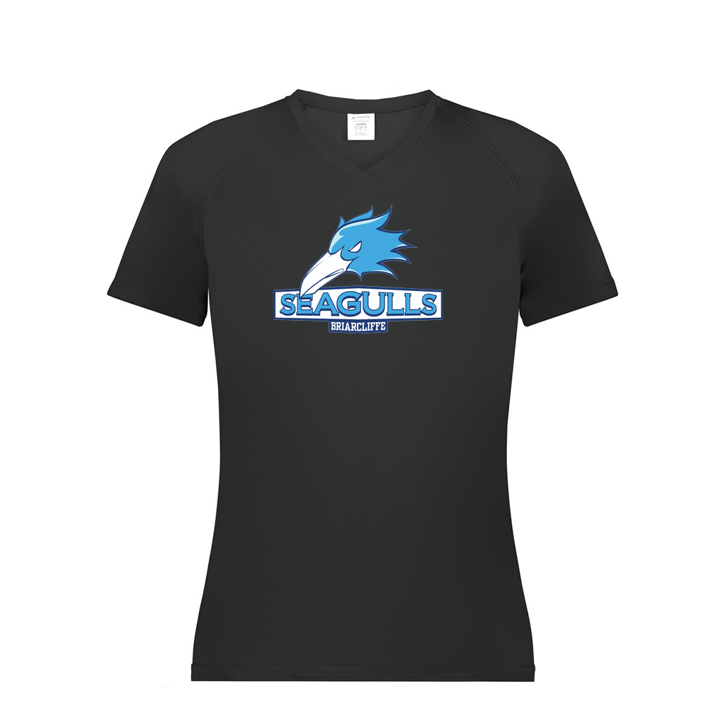 Ladies Smooth Sport V-Neck T-Shirt