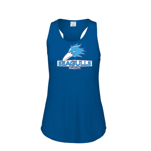 [3078.U55.S-LOGO1] Ladies Tri Blend Tank Top (Female Adult S, Royal, Logo 1)