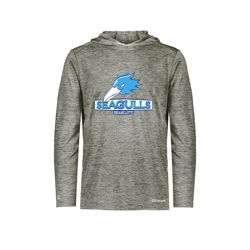 [FOLHCGGY-AS-LOGO1] Decker Men's Charge Hoodie (Adult S, Gray, Logo 1)