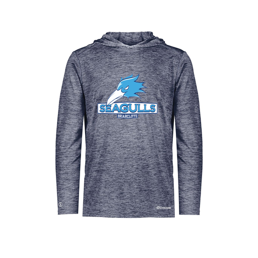 [FOLHCGNV-YS-LOGO1] Decker Youth Charge Hoodie (Youth S, Navy, Logo 1)