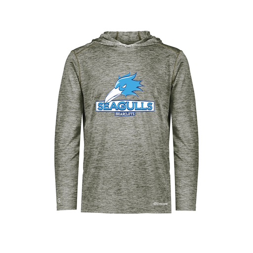 [FOLHCGGY-YS-LOGO1] Decker Youth Charge Hoodie (Youth S, Gray, Logo 1)