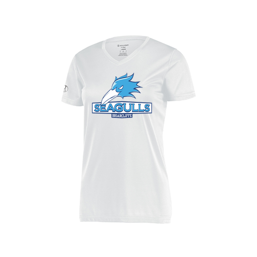 [222820.005.S-LOGO1] Ladies Movement Dri Fit Shirt (Female Adult S, White, Logo 1)